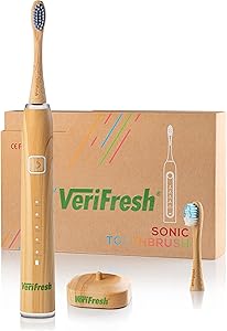 Powered Bamboo Toothbrush with Castor Oil Bristles